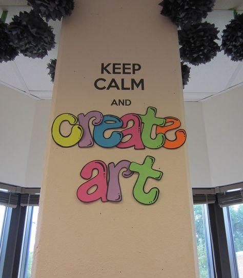 Art Room Board Decoration Ideas, Art Class Decoration Classroom Ideas, Elementary School Wall Art Ideas, How To Decorate Art Room In School, Art Studio Decorating Ideas, Art Room Doors Decoration, Art Room Door Decoration Ideas, Art Room Door Ideas, Art Room Signs