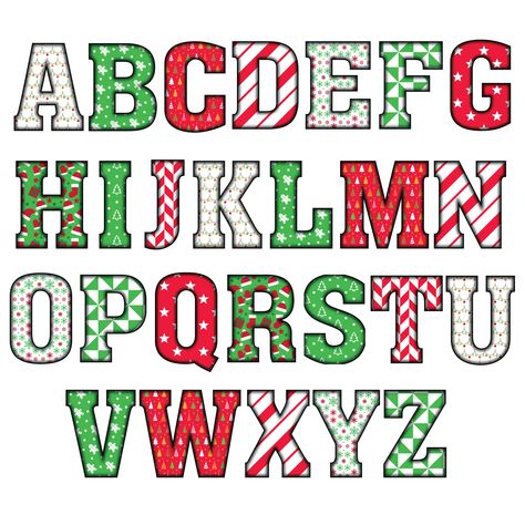 Chunky Letters, Fonts Doodle, Red Green White Christmas, Fonts Kids, Rustic Fonts, Green White Christmas, Christmas Fonts Alphabet, Farmhouse Fonts, Christmas Fonts Free