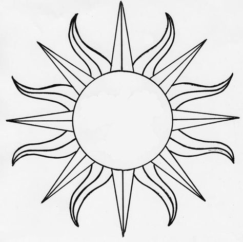 Sun Line Drawing, Sun Outline, Tattoo Line Art, Sun Faces, Tin Collection, Sun Tattoo Designs, Sun Drawing, Tattoo Line, Sun Tattoos