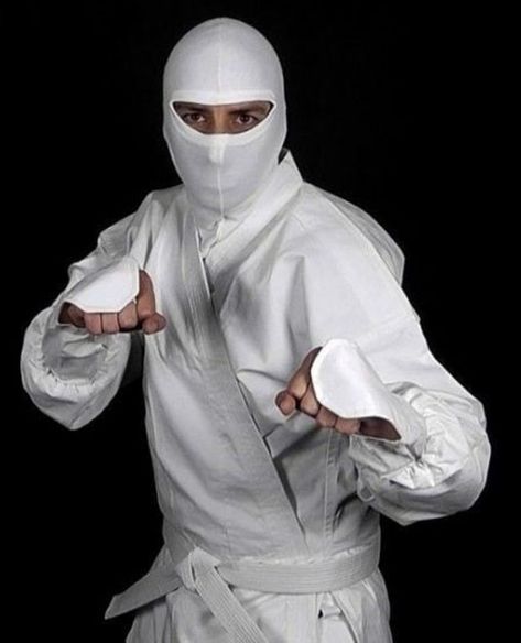 Ninja Uniform, White Ninja, Dragon Ninja, Karate Outfit, Ninja Suit, Ninja Gear, Outfit Large, Ninja Pants, Ninja Mask