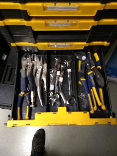 Tstak Ideas, Dewalt Tstak, Portable Tool Box, Welding Shop, Flat Files, Box Tape, Dewalt Tools, Tool Table, Shop Storage