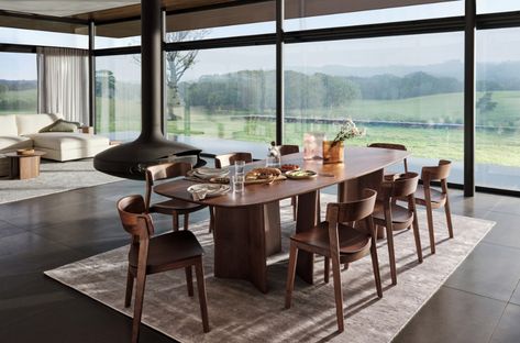 Issho Dining Table, Timeless Dining Table, King Furniture, Houses Interior, Table 8, Timber Veneer, Three Seater Sofa, Modern Houses, Rectangle Table