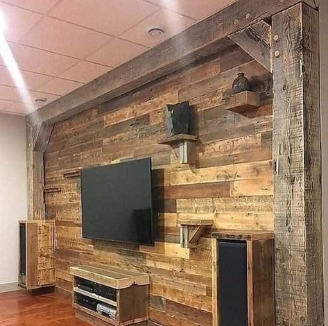 Wood Accent Wall, Carpentry Diy, Tv Wall Design, Popular Woodworking, Woodworking Carpentry, Wood Plans, Woodworking Plan, Woodworking Bench, Woodworking Plans Free