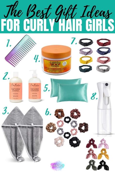 Using my own expertise as a curly hair woman, I created a list of the best gifts for curly hair that are perfect for any special curly-haired person in your life. Help your curly hair friend tame their mane! Accessories For Curly Hair, Curly Routine, Curly Tips, Care Accessories, Curly Hair Accessories, Curl Shampoo, Hair Care Gifts, Hair Growing, Hair Gift