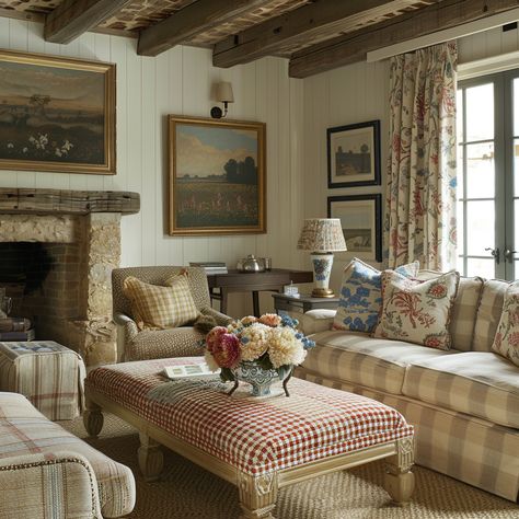 The Secret Color Formula for a Cozy Cottage British Cottage Interior, Cottage Color Palette, Cozy Cottage Interiors, English Cottage Living Room, French Cottage Living Room, Cottage Core Living Room, Estilo Cottage, Cottage Lounge, Cottage House Interior