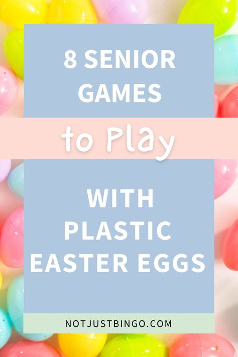 Got plastic eggs? They’re great for decorating, but you can also use them for fun games with your senior residents. Here are 8 fun games to play with your senior residents this Easter! Fun Activities For Nursing Homes, Easter Nursing Home Activities, Spring Games For Seniors, Easter Activities For Seniors, Seniors Recreation, Games For Nursing Home Residents, Games For Seniors Nursing Homes, Activities For Assisted Living Residents, April Activities For Seniors