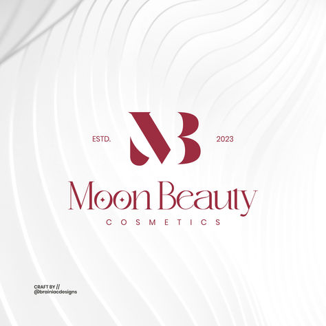 Logo design for a cosmetics brand geared towards producing branded world-class skin beautifying products, Moon Beauty Cosmetics. With its tagline crafted as "shine and refine your look", Moon Beauty Cosmetics aims to start with classic lipstick products and in time delve fully into other skin beautifying products. Would love to know your thoughts on this. 😊 Beauty Cosmetics Logo, Moon Cosmetics, Classic Lipstick, Moon Beauty, Lipstick Products, Cosmetics Logo, Identity Logo Design, Brand Identity Logo, Cosmetic Logo