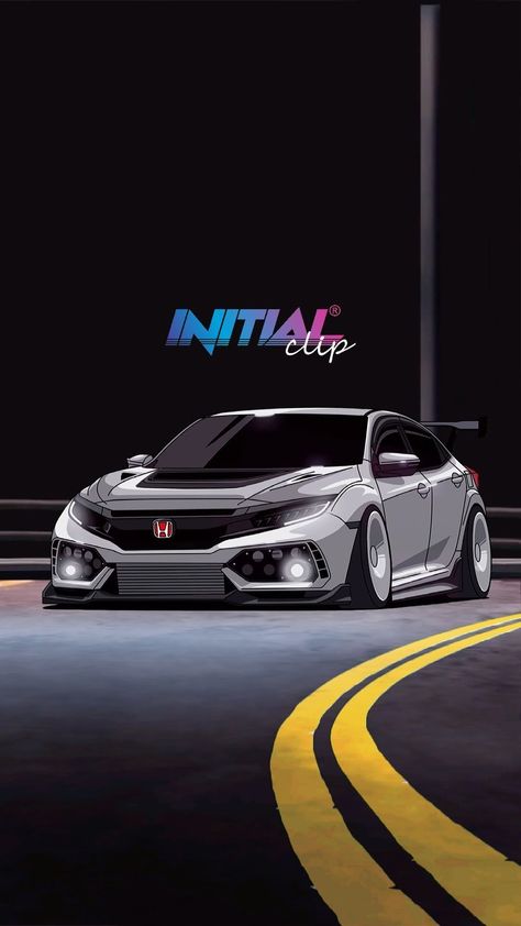 Initial® Clip on Instagram: “Amazing FK8 animated work special made for owner @wiistterr #fk8r #fk8 #civic #honda #hondacivic #civicfc #typer #vtec #carlifestyle…” Honda Civic Modified Wallpaper, Honda Civic Sport Wallpaper, Honda Civic Fd Wallpaper Iphone, Honda Civic Ek Hatchback Wallpaper, Honda Civic Wallpaper Pc, Initial Clip, Civic Jdm, Quotes Car, Car Animation