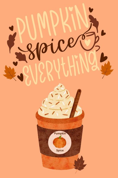 Pumpkin Spice season is here! This notebook is a must have! Halloween Wallpaper Spooky Season, Pumpkin Spice Wallpaper, Pumpkin Spice Aesthetic, Cozy September, Fall Motivation, Autumn Lockscreen, September Season, Notebook House, Coffee Wallpapers