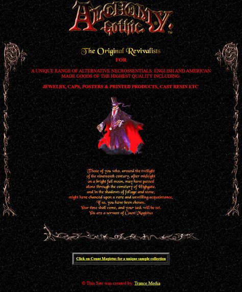 Early Web Aesthetic, Gothic Layout, Goth Website, Gothic Genre Aesthetic, Goth Website Design, Y2k Website, Gothic Website Design, 90s Websites, Mall Goth Magazine