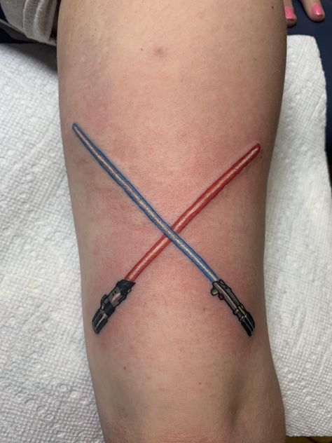 Anakin Vader Tattoo, Anakin Skywalker Lightsaber Tattoo, Anakin Lightsaber Tattoo, Anakin Lightsaber, Anakin Skywalker Lightsaber, Lightsaber Tattoo, Anakin Darth Vader, Darth Vader Lightsaber, First Tattoos