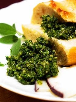 Recipe: D.I.Y. Sage Pesto Sage Pesto, Sign In Page, Fresh Herb Recipes, Marinate Chicken, Sage Recipes, Italian Parsley, Red Rabbit, Vegetarian Italian, Walnut Pesto