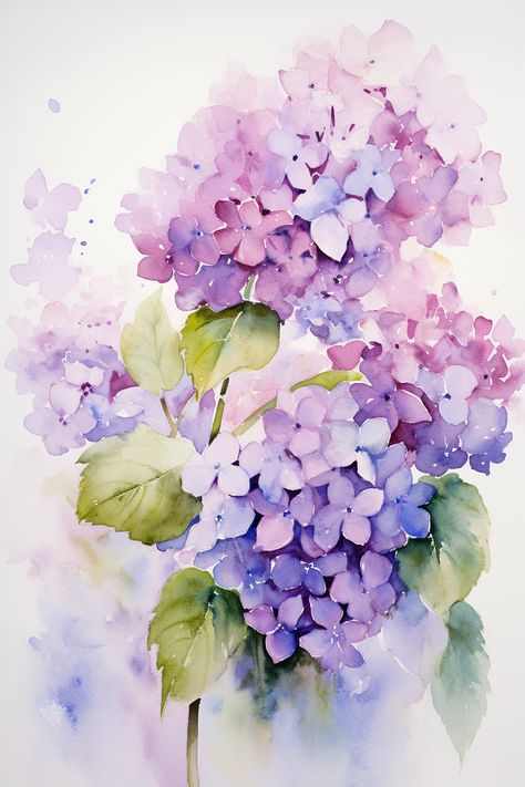 Watercolor Of Flowers, Flower Water Coloring, Drawing Ideas Nature Flower, Loose Floral Watercolor Painting, Watercolours Flowers, Watercolour Flowers Painting, Flower Watercolor Paintings, Water Colour Flower, Water Colour Floral