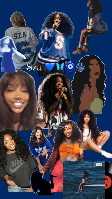 Sza Singer Painting, Sza Collage, Sza Collage Wallpaper, Black Music Artists, Sza Singer, Collage Wallpaper, Black Cartoon Characters, Black Music, Black Cartoon