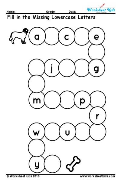 Abcd Writing, Missing Letters Worksheet, Lowercase Letters Printable, Letter Worksheets Kindergarten, Worksheet Math, Alphabet Letter Worksheets, Letter Worksheets For Preschool, Missing Letters, Abc Worksheets