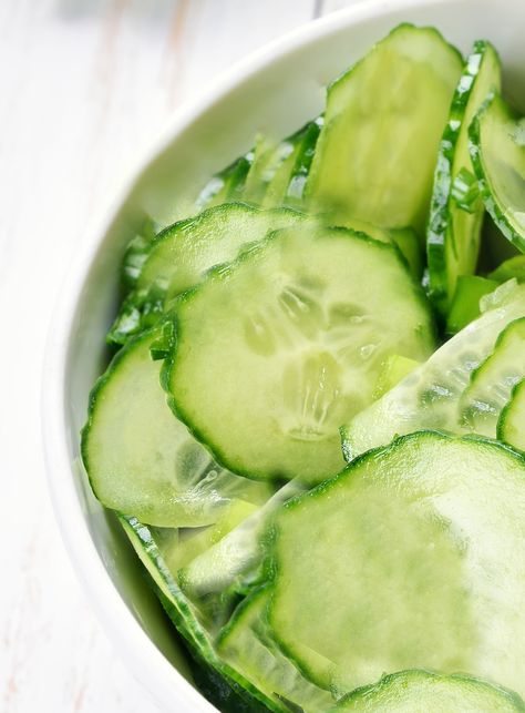 Cucumber Salad (Agurksalat) - Sons of Norway Norwegian Cuisine, Norwegian Recipes, Heritage Recipes, Norwegian Food, Cucumber Recipes Salad, Cucumber Recipes, Cookout Food, Swedish Recipes, Vegetable Sides