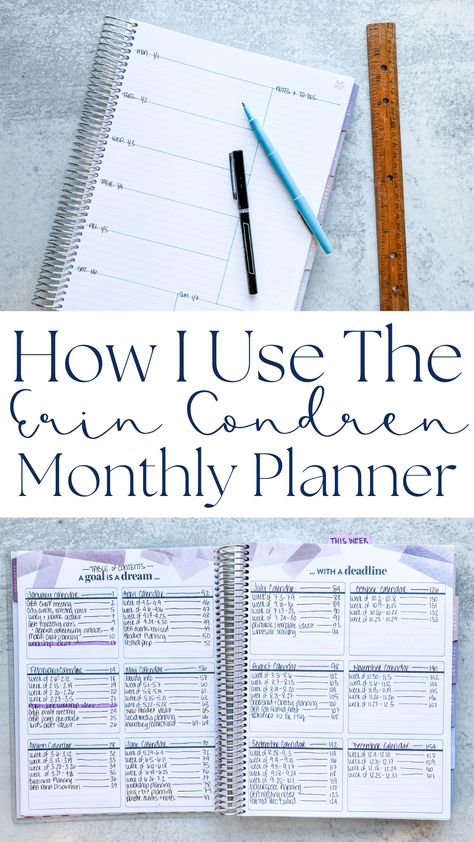 How I use an Erin Condren monthly planner with added note pages to run my business, my blog, and my life. Monthly Notebook Ideas, Erin Condren Monthly Planner Notes Pages, Erin Condren Notebook Ideas, Organizing Planner Ideas, Erin Condren Budget Planner, Erin Condren Daily Planner Ideas, Erin Condren Life Planner Monthly Dashboard Ideas, Erin Condren Notes Pages Ideas, Erin Condren Monthly Planner Ideas