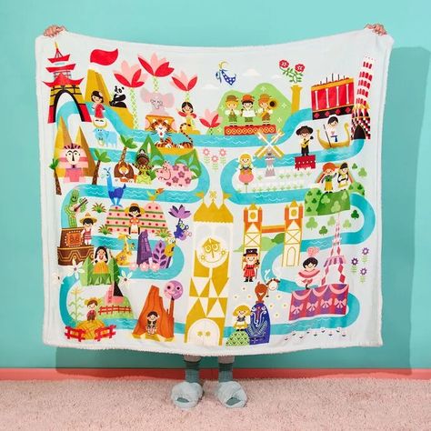 Create a Small World in Your Home with Hallmark - Decor - Continents Of The World, Disney Themed Rooms, River Design, Seven Continents, Theme Parks Rides, It's A Small World, Mary Blair, Ornament Box, Disney Fan