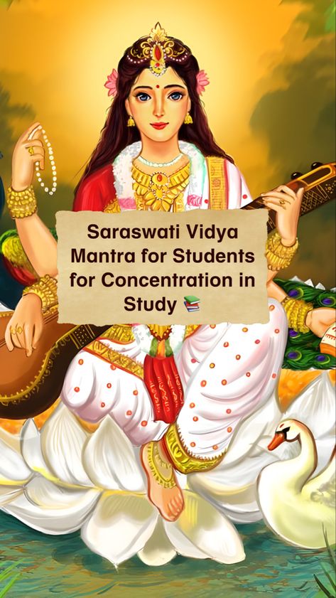 A lot of people struggles a lot in study. Here is a saraswati mantra especially who face a lot of issues whiles studying. #astrology #student #study #mantra Saraswati Mantra For Student, Mantra For Study, Mantra For Students, Study Mantra, Saraswati Mantra, Saraswati Devi, Aadi Shakti, Success Mantra, Hindu Mantras