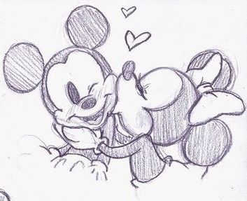 Drawings For Him, Disney Couple, Drawings For Boyfriend, Disney Drawings Sketches, Easy Love Drawings, Disney Art Drawings, Graffiti Style Art, Easy Drawings Sketches, Easy Doodles Drawings