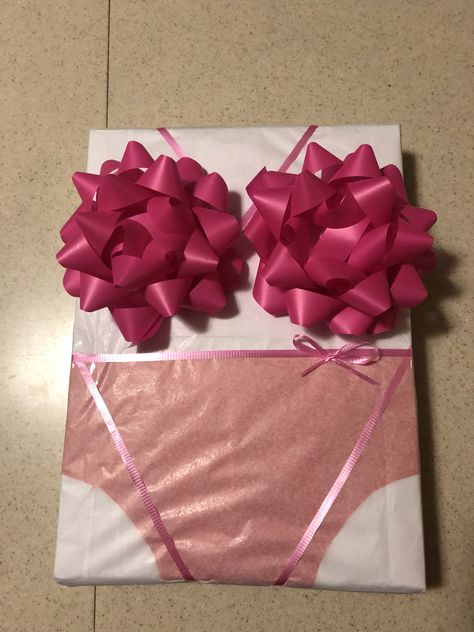 Bachelorette Gift Wrapping Ideas, Lingerie Shower Gift, Bachelorette Lingerie Party, Lingerie Bachelorette, Bachelorette Ideas, Gifts Wrapping, Bachelorette Gift, Gift Wrapping Ideas, Gifts Wrapping Diy