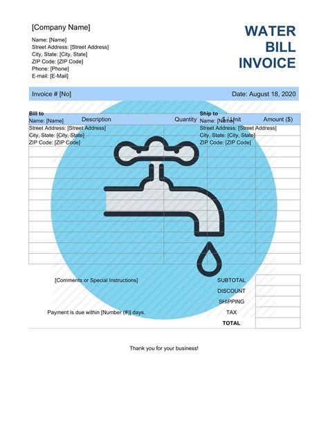 Water Bill Invoice Template How do I read my water bill? Washington Water from www.wawater.comTable of ContentsSection 1: What is a Water Bill Invoice Template?Section 2: Benefit...  #bill #invoice #Template #water Invoice Layout, Brochure Templates Free Download, Invoice Example, Printable Invoice, Bill Template, Blank Templates, Free Brochure Template, Water Bill, Receipt Template