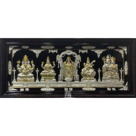 Silver God Photos Frames For Pooja Room, Silver Photo Frames Of God, Silver God Photos For Pooja Room, God Photo Frames For Pooja Room, Puja Design, God Frame, Pooja Door Design, Rama Sita, Pooja Decor