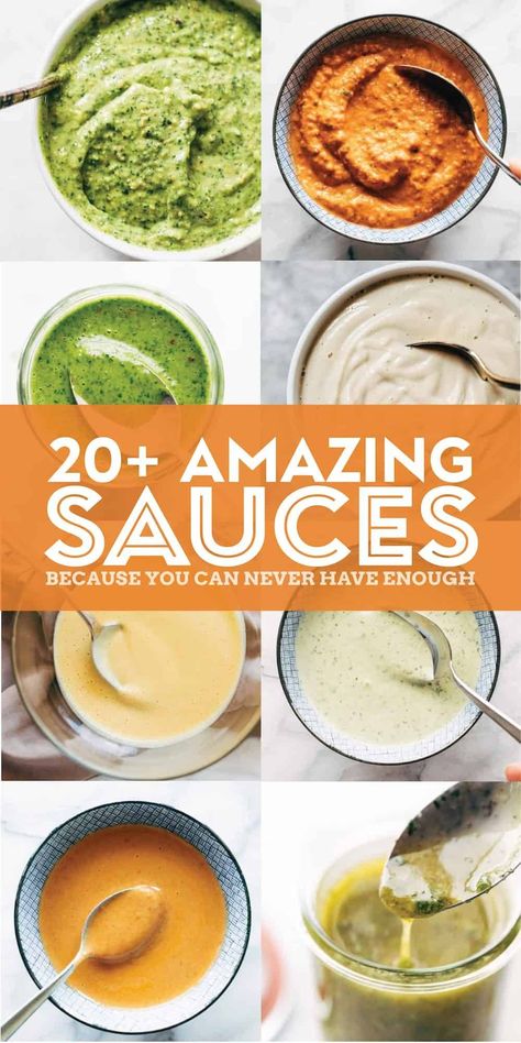 Sauce Recipes! Oof, we're BIG SAUCE FANS over here. Find something you love, put it on everything. #sauce #dip #recipe Vegetable Dipping Sauce, Everything Sauce, Healthy Sauce Recipes, Sauce For Vegetables, Vegetarian Sauces, Best Sauce Recipe, Indian Sauces, Sauces Recipes, Healthy Sauces