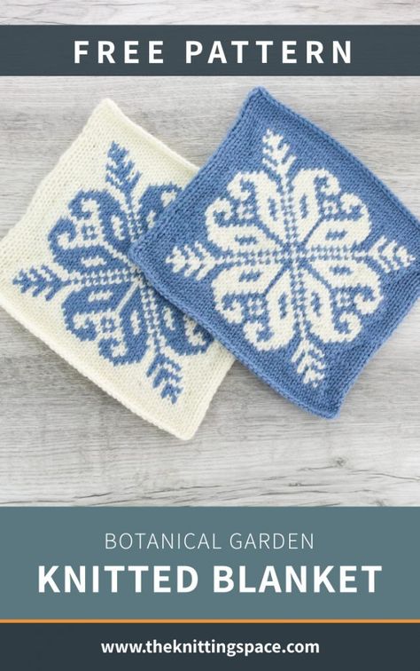 Knitting Patterns Free Afghan, Knitting Patterns Squares, Afghan Square Knitting Patterns Free, Double Knit Patterns, Knitted Granny Squares Pattern, Easy Colorwork Knitting, Beginner Fair Isle Knitting Patterns Free, Free Colorwork Knitting Patterns, Knitted Blankets Pattern Free