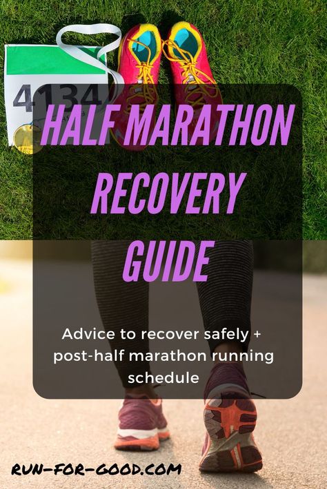 Get half marathon recovery tips, including what to do immediately after your race and when and how much you should be running.    #halfmarathonrecovery  #halfmarathonrunning  #halfmarathontraining Half Marathon Recovery, Marathon Recovery, Half Marathon Tips, Running Schedule, Half Marathon Training Schedule, Running Training Plan, Marathon Training Schedule, Running Half Marathons, Running Recovery