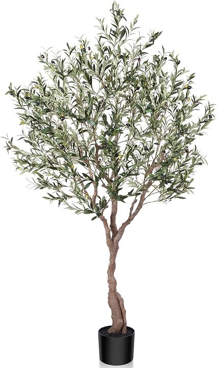 Amazon.com: LOMANTO Olive Trees Artificial Indoor, 7Ft Artificial Olive Plants, Tall Faux Olive Tree, Fake Topiary Silk Tree in Pot with Olive Branch & Fruit, Home Office Modern Decor Gift for Housewarming 1Pack : Home & Kitchen Indoor Topiary, Olive Plant, Tree In Pot, Home Office Modern, Faux Olive Tree, Plant Indoor, Silk Tree, Potted Trees, Artificial Trees