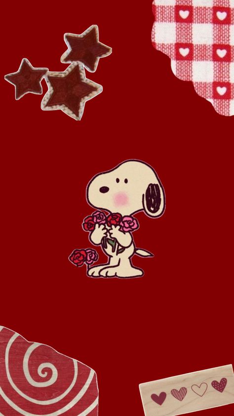 Love love love Red Snoopy Wallpaper, Snoopy Love Wallpaper, Cartoon Love Wallpaper, Charlie Brown Wallpaper, Red Christmas Background, Xmas Wallpaper, Snoopy Wallpaper, Cute Christmas Wallpaper, Iphone Wallpaper Pattern