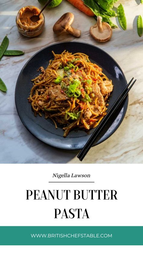 Nigella Peanut Butter Pasta Peanut Butter Chili Oil Noodles, Nyt Peanut Butter Noodles, Pasta With Pine Nuts Parmesan, Spaghetti Squash Peanut Noodles, Peanut Butter Pasta, Pine Nuts Pasta, Spaghetti With Spinach, Nigella Lawson Recipes, Butter Pasta