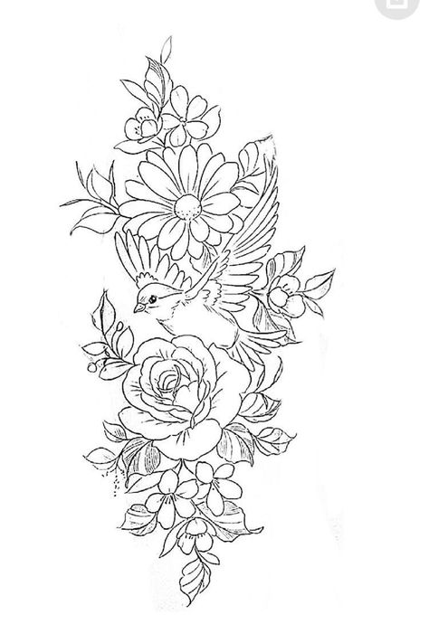 Apprentice Portfolio, Chest Tattoo Stencils, Floral Thigh Tattoos, Tattoo Apprenticeship, Family Tattoo Designs, Saved Tattoo, Tattoo Zeichnungen, Chest Tattoos For Women, Floral Tattoo Sleeve