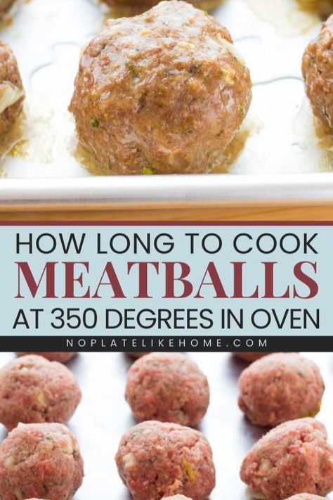 Find out How Long to Cook Meatballs at 350 Degrees in an Oven! This easy kitchen guide will give you cooking tips and tricks for making homemade meatballs. What a simple dinner idea for the family! Pin it now! Cooking Tips And Tricks, Italian Meatballs Recipe, How To Cook Meatballs, Kitchen Guide, Homemade Meatballs, Simple Dinner, Easy Homemade Recipes, 30 Minute Meals, Dinner Idea