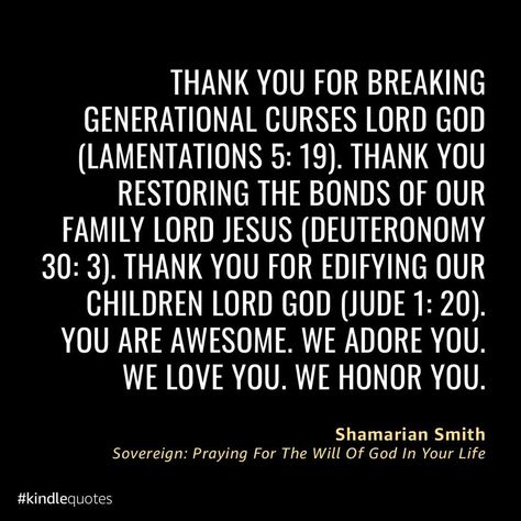 Shamarian Smith on Instagram: “Thank you for breaking generational curses Lord God (Lamentations 5: 19). Thank you restoring the bonds of our family Lord Jesus…” Generational Curses Bible Verses, Breaking Generational Curses Quotes, Generational Curses Quotes, Curse Quotes, Breaking Generational Curses, Ancestors Quotes, Generational Curses, Spell Books, Lines Quotes