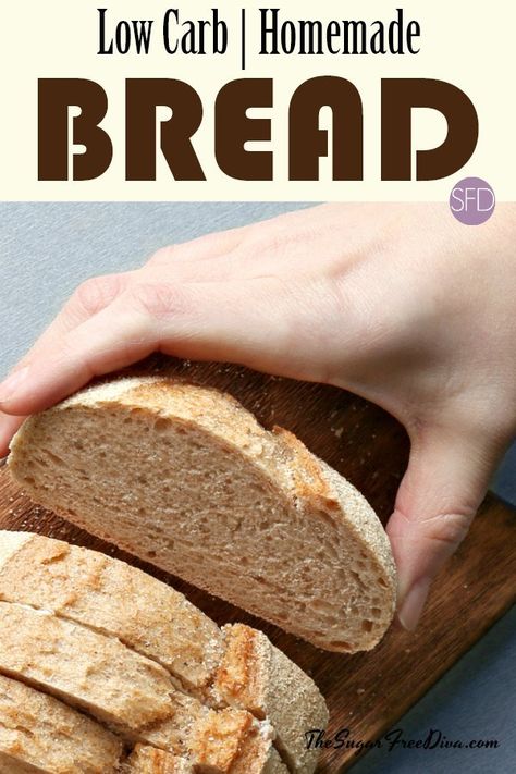 High Fiber Low Carb Bread Recipe, Cardiologist Bread Recipe, No Carb Bread Recipe, Carbalose Recipes, Low Calorie Bread Recipe, Homemade Low Carb Bread, Bread For Diabetics, Low Carb Bread Recipes, Keto Basics