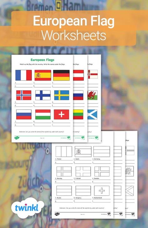 Can you match countries to their flags? It’s not an easy task! Challenge your children to test their knowledge and try their hand at completing this sheet. Check out our other fantastic activities featuring flags and maps. #europe #flags #countries #countryflag #flagworksheet #activity #geography #map #twinkl #twinklresources #worksheet #homelearning #homework #homeschool #parents World Flags Printable, Geography Lesson Plans, Flags Of European Countries, Art Classroom Organization, Flag Of Europe, Flags Europe, European Flags, Flags Countries, Geography For Kids