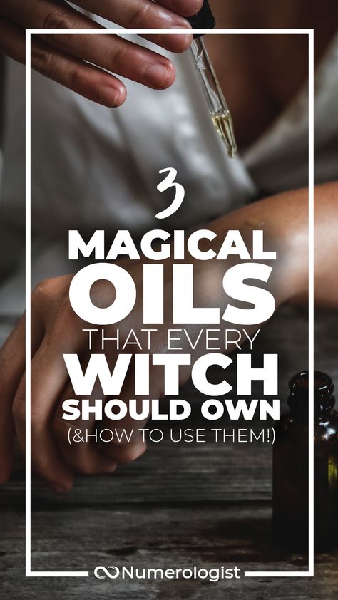 Essential Oils For Witches, Witch Oils Recipe, Magick Oil Recipes, Cleansing Oil Recipe, Wicca Oils, Magick Oil, Ritual Oils, Witchy Business, Essential Oil Perfumes Recipes