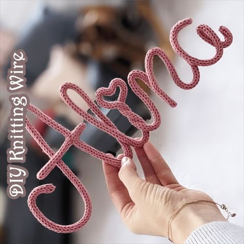 This handmade knit I-Cord is made of 100% low-pill acrylic yarn and comes in a large variety of colors.

Perfect for wire artwork and decorative name signs.If you don’t use wire, you can use needle and thread or glue to sew surprising shapes or patterns. Knitted Cord, Bridesmaid Groomsmen Gifts, Knitted Wire, I Cord, Handmade Knit, Wedding Arrangements, Etsy Personalized Gifts, Diy Knitting, Newborn Baby Gifts