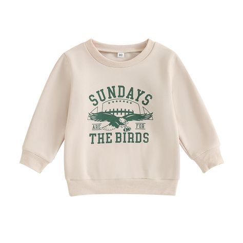 PRICES MAY VARY. 【MATERIAL】: Toddler baby boy girl sundays are for the birds sweatshirt, made of high-quality cotton blend material, soft, breathable and skin-friendly, very comfortable to wear. baby game day outfit boy, baby game day outfit girl, baby game day clothes, baby game day football outfit, soooo cute! 【DESIGN】: Toddler baby boy girl football season clothes, baby game day outfit, baby game day sweatshirt, toddler game day clothes, toddler game day sweatshirt, toddler game day shirt, ga Girls Football Outfit, Baby Football Outfit, Toddler Clothes Girl, Toddler Football, Baby Football, Football Crewneck, Game Day Sweatshirt, Football Outfit, Tops Fall Outfits