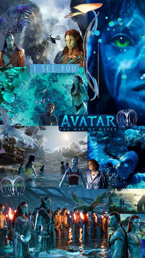 Avatar Aesthetic Wallpaper, Avatar Wallpaper Aesthetic, Tsireya Avatar, Avatar Collage, Avatar Wallpaper, Avatar Film, Avatar Tattoo, Movie Collage, Avatar Films