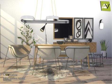 - Dion Dining Room Found in TSR Category 'Sims 4 Dining Room Sets' Dining Room Console Table, Dinning Room Sets, Dining Room Console, Casas The Sims 4, Sims 4 Cc Furniture, Dining Stools, Sims 4 Houses, Sims House, Sims 4 Cc