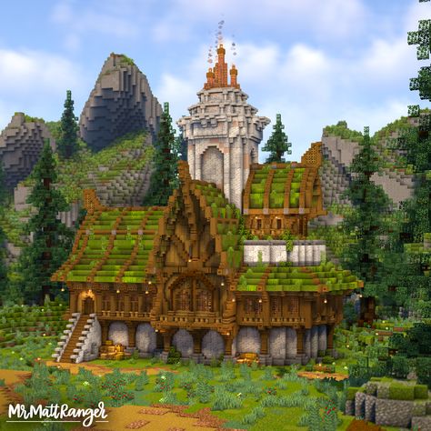 Vila Medieval, Minecraft Structures, Minecraft House Plans, Bangunan Minecraft, Minecraft Cottage, Minecraft Castle, Minecraft Medieval, Cute Minecraft Houses, Minecraft City