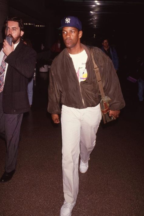 Grey Sweatsuit, Fashion 1990s, Street Fashion Men Streetwear, Denzel Washington, Mens Outfit Inspiration, Airport Style, Celebrity Fashion, The Red Carpet, Mens Streetwear