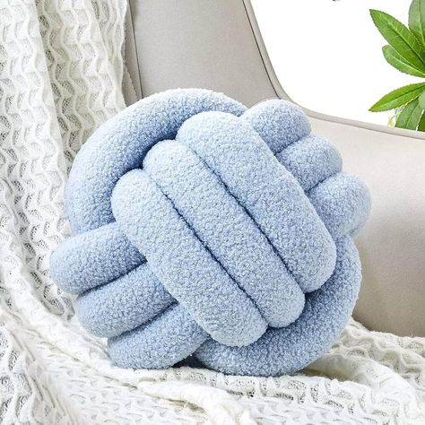 Amazon.com: Uvvyui Knot Pillow Ball, Soft Home Decorative Round Throw Pillow, Handmade Knotted Plush Pillow, Round Boucle Pillow Cushion (8.6 Inches Ivory) : Home & Kitchen Knotted Pillow, Knot Ball, Boucle Pillow, Round Throw Pillow, Pillow Ball, Ball Pillow, Office Dog, Bed Floor, Knot Pillow