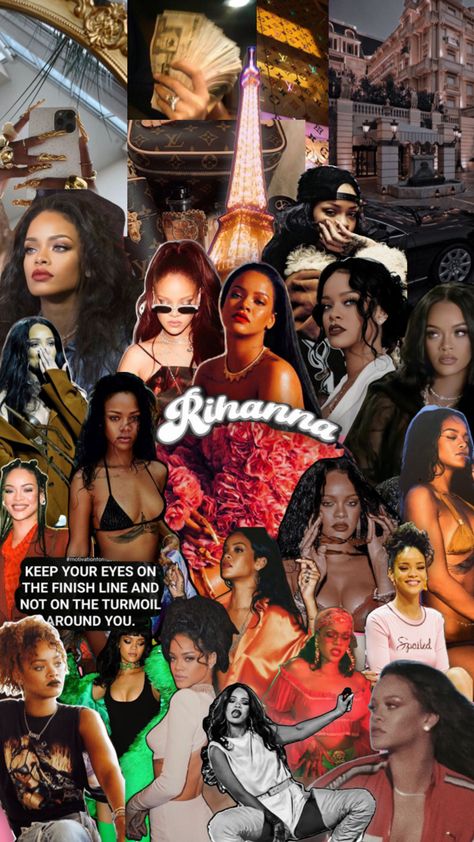 Rihanna is calling are you picking up?? Celebrity Wallpaper Iphone, Rihanna Collage, Bad Girl Riri, R&b Aesthetic, Sza Singer, Wallpaper Iphone Aesthetic, Rihanna Outfits, Collage Wallpaper, Cute Rappers