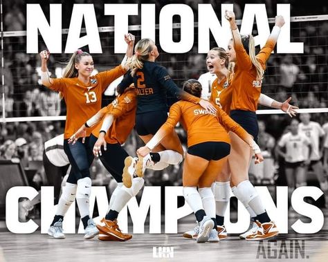 National Women's College Volleyball Champions - 🏆 2023 Back to Back ~ 2022 and 2023 🧡🤘🏐 Longhorns Volleyball, Texas Volleyball, College Volleyball, Ut Longhorns, Volleyball Practice, Texas Football, Dream College, Dream School, Women Volleyball