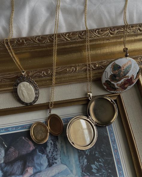 -ˋˏ ༻Beautiful cameo, initial locket preloved & vintage necklaces from Nala Collection are now available!༺ ˎˊ- www.vaiges.com Vintage Necklace, Locket, Initials, Instagram