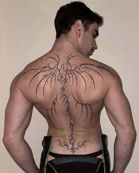 Skeleton Dragon Tattoo, Skeleton Back, Dragon Skeleton, Lower Back Tattoo, Skeleton Tattoos, Back Tattoos For Guys, Men Stylish Dress, Realism Tattoo, Back Tattoos